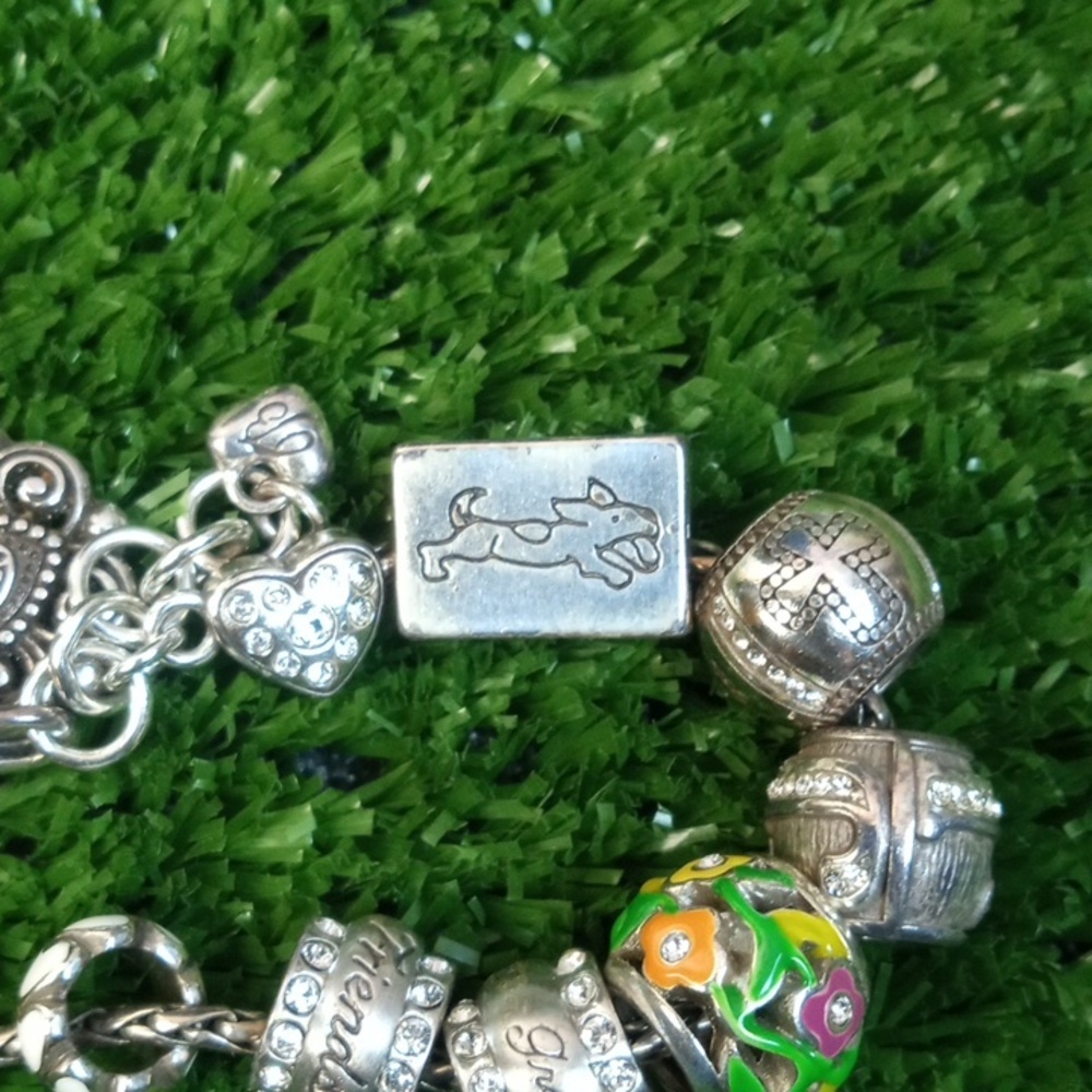 💍 Brighton Silver Charm Bracelet with Colorful and Silver Beads - Picture 3 of 6